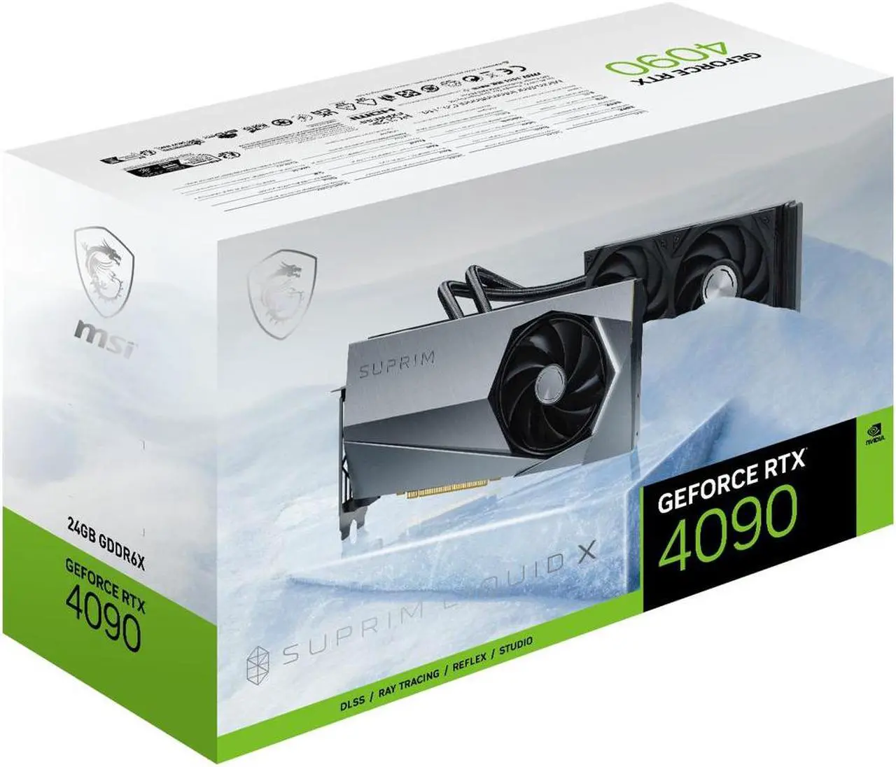 Alt view image 5 of 7 - MSI Suprim GeForce RTX 4090 24GB GDDR6X PCI Express 4.0 Video Card RTX 4090 SUPRIM LIQUID X 24G