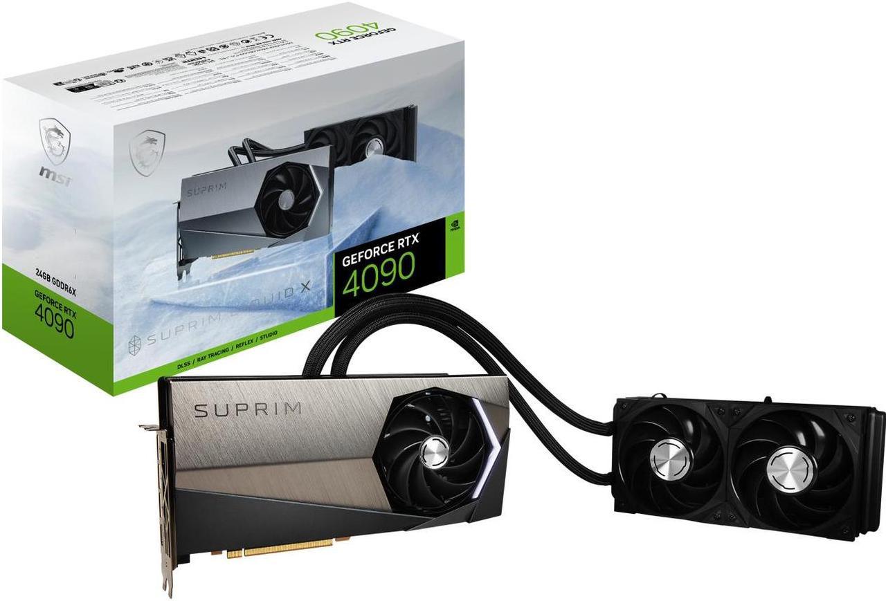 MSI Suprim GeForce RTX 4090 24GB GDDR6X PCI Express 4.0 Video Card RTX 4090 SUPRIM LIQUID X 24G