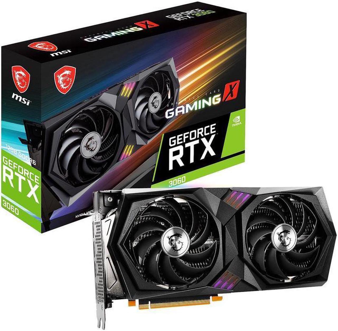 MSI Gaming GeForce RTX 3060 12GB GDDR6 PCI Express 4.0 Video Card RTX 3060 Gaming X 12G