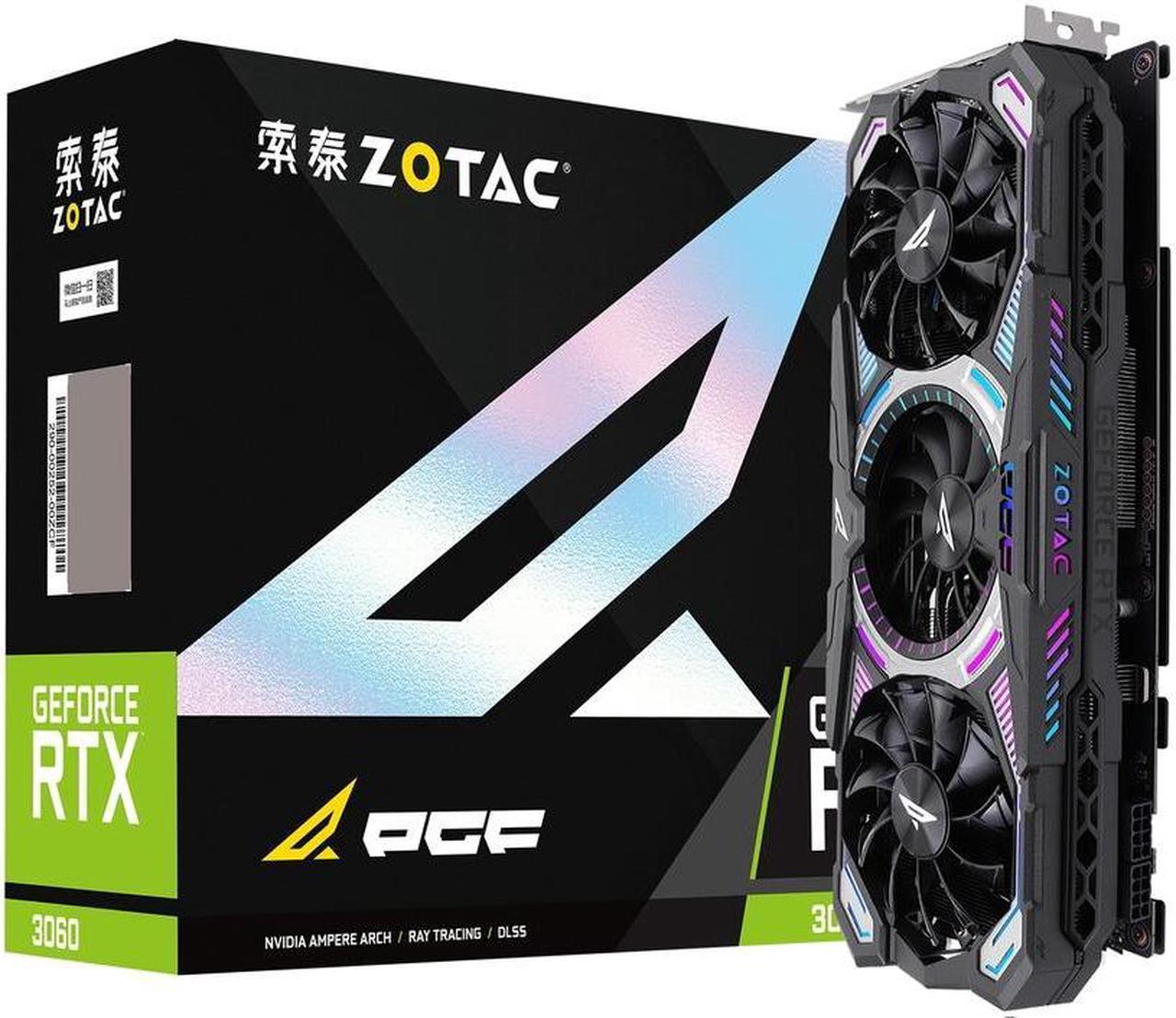 ZOTAC GeForce® RTX 3060-12GD6 PGF OC 12GB  Graphics Card , GDDR6 192-bit PCI Express 4.0 Video Card