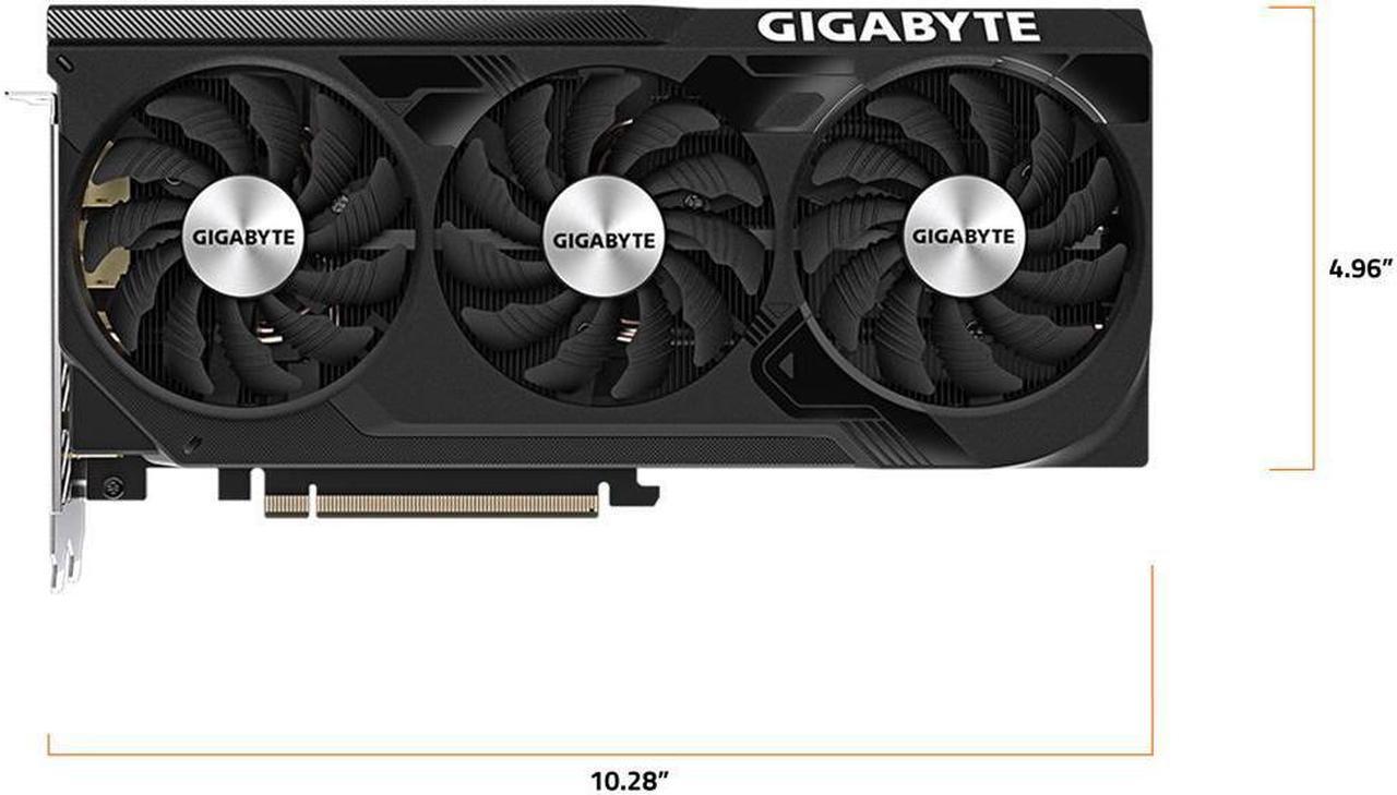 Alt view image 7 of 7 - GIGABYTE WINDFORCE GeForce RTX 4070 12GB GDDR6X PCI Express 4.0 x16 ATX Video Card GV-N4070WF3OC-12GD