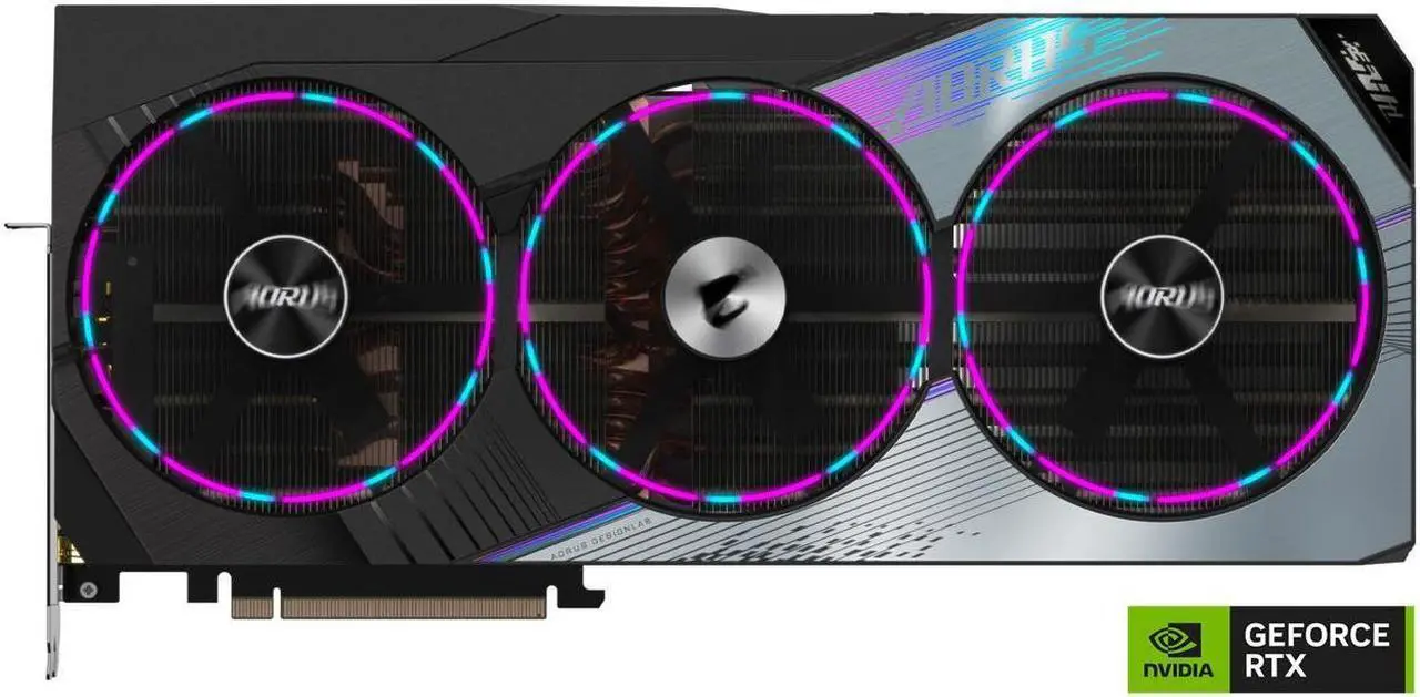 Alt view image 9 of 14 - GIGABYTE AORUS GeForce RTX 4090 MASTER 24GB GDDR6X PCI Express 4.0 x16 ATX Video Card GV-N4090AORUS M-24GD