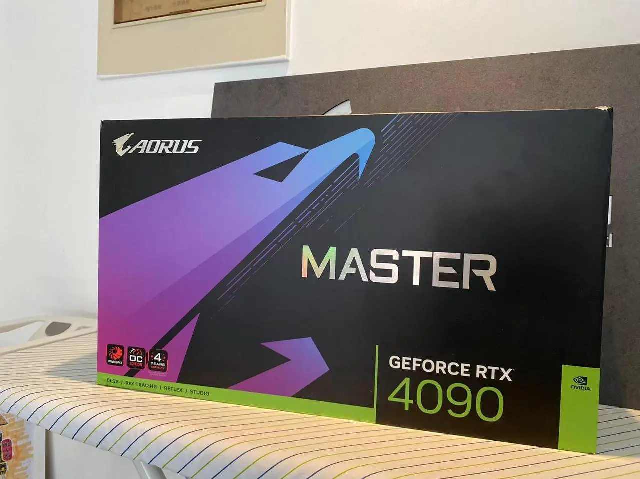 Alt view image 14 of 14 - GIGABYTE AORUS GeForce RTX 4090 MASTER 24GB GDDR6X PCI Express 4.0 x16 ATX Video Card GV-N4090AORUS M-24GD