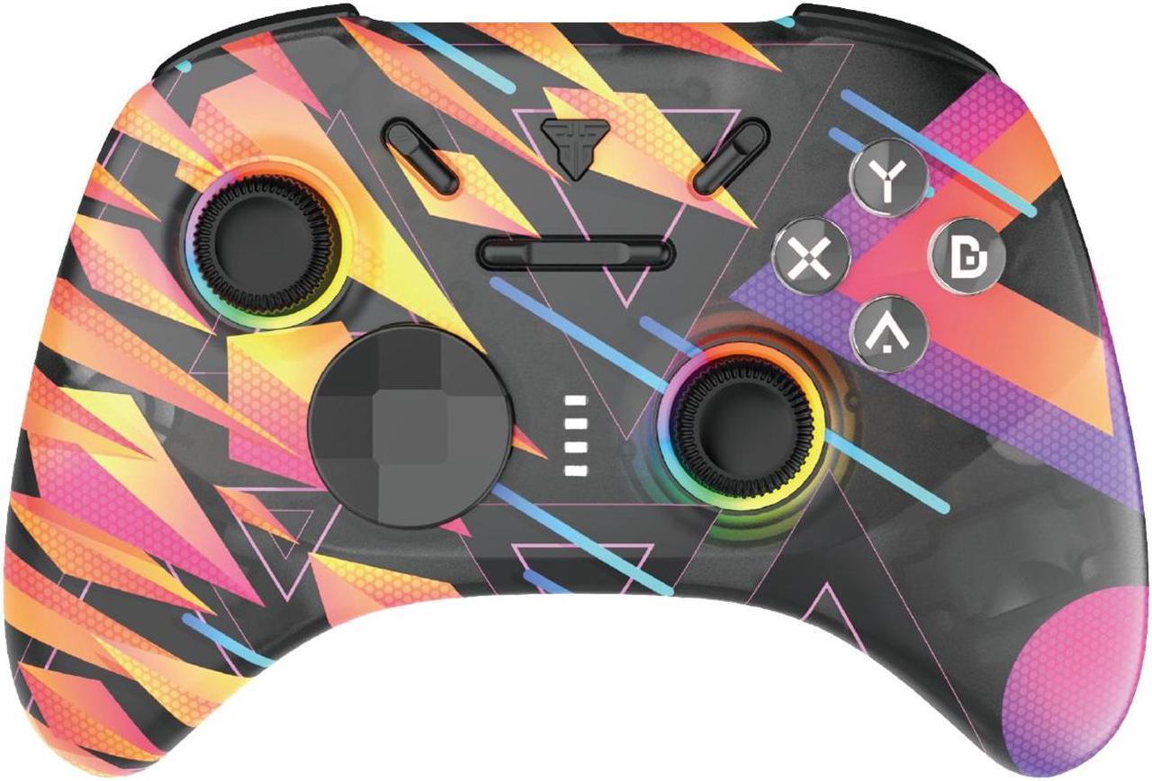 FANTECH WGP15 SOLARIS EOS PRO Wireless/Wired Gamepad,22 Buttons, High Sensitivity,Adjustable Vibration,Motion Sensor,Hall Effect,Compatible with PC/Steam/Switch/PS4/Ps3/iOS/MacOs/Android,Rainbow