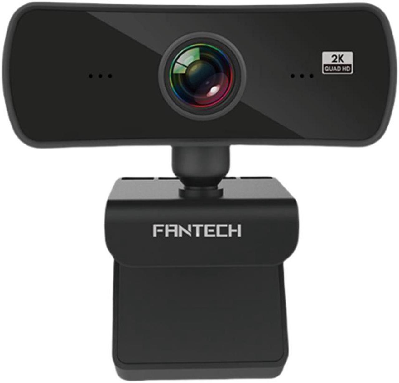 Fantech C30 Webcam 2K 4MP Luminous QHD Video 2560x1440p, 360° ROTATION, black