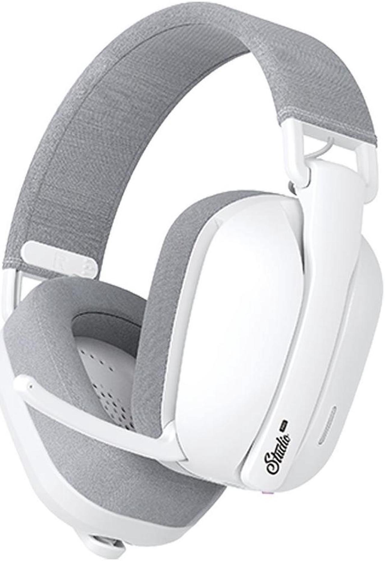 FANTECH PRO WHGO3 Wired/Wireless Quad-Mode Connected Gaming Headset, 7.1 Surround Sound, Customisable Equaliser, Foldable, Large Capacity Rechargeable Battery, Versatile Low Latency,White