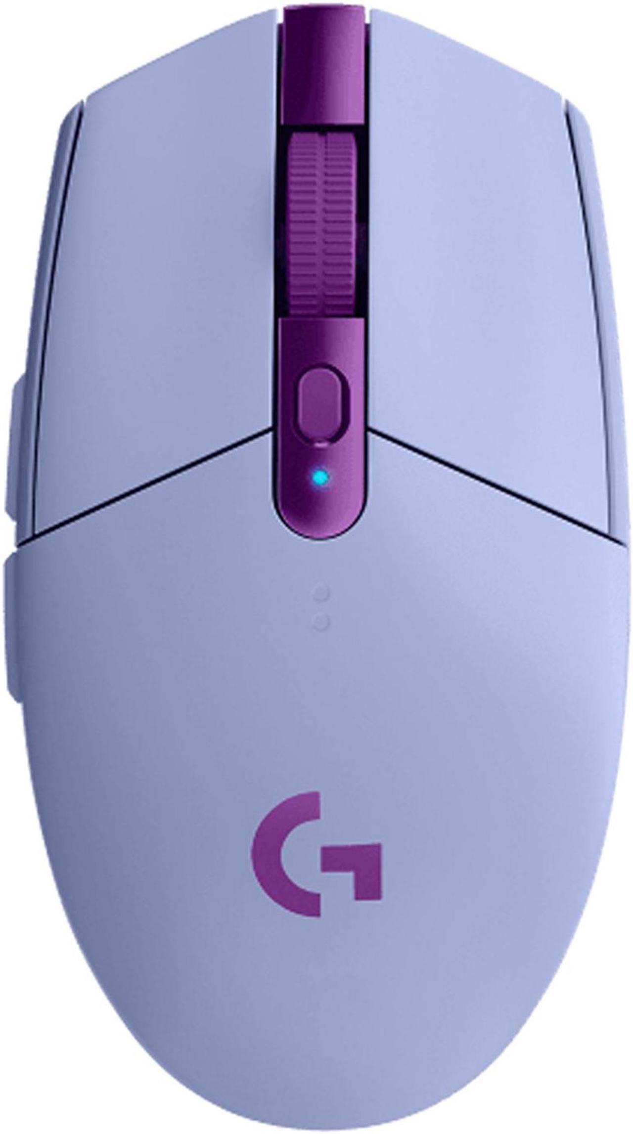 Logitech (G) G304 Lightweight Wireless Gaming Mouse,  Macro Programming Gaming Mouse,  Portable Small Hand Applicable , 12000dpi, for Windows® 7 or later/macOS 10.11 or later/ChromeOS,  Purple