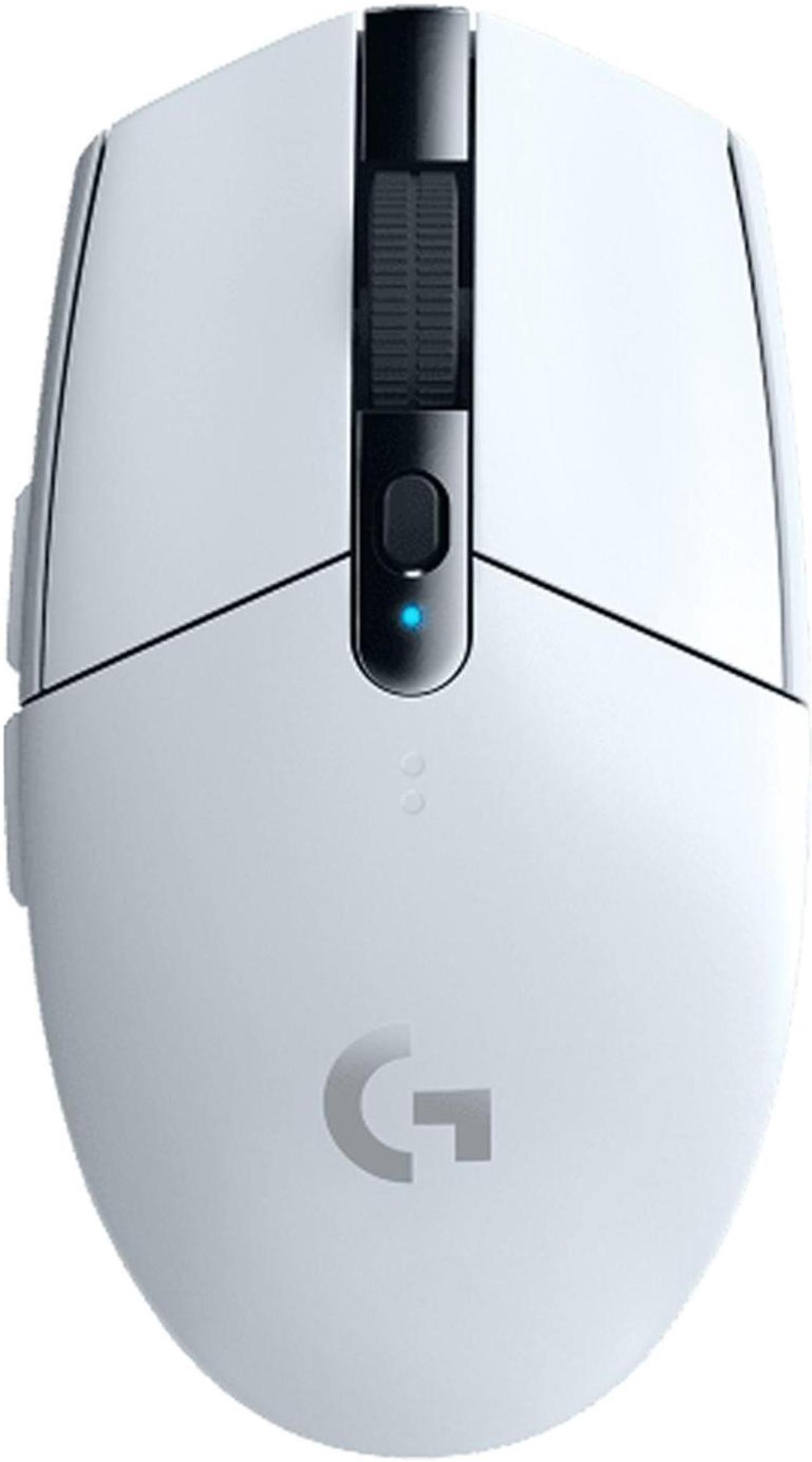 Logitech (G) G304 Lightweight Wireless Gaming Mouse,  Macro Programming Gaming Mouse,  Portable Small Hand Applicable , 12000dpi, for Windows® 7 or later/macOS 10.11 or later/ChromeOS,  white