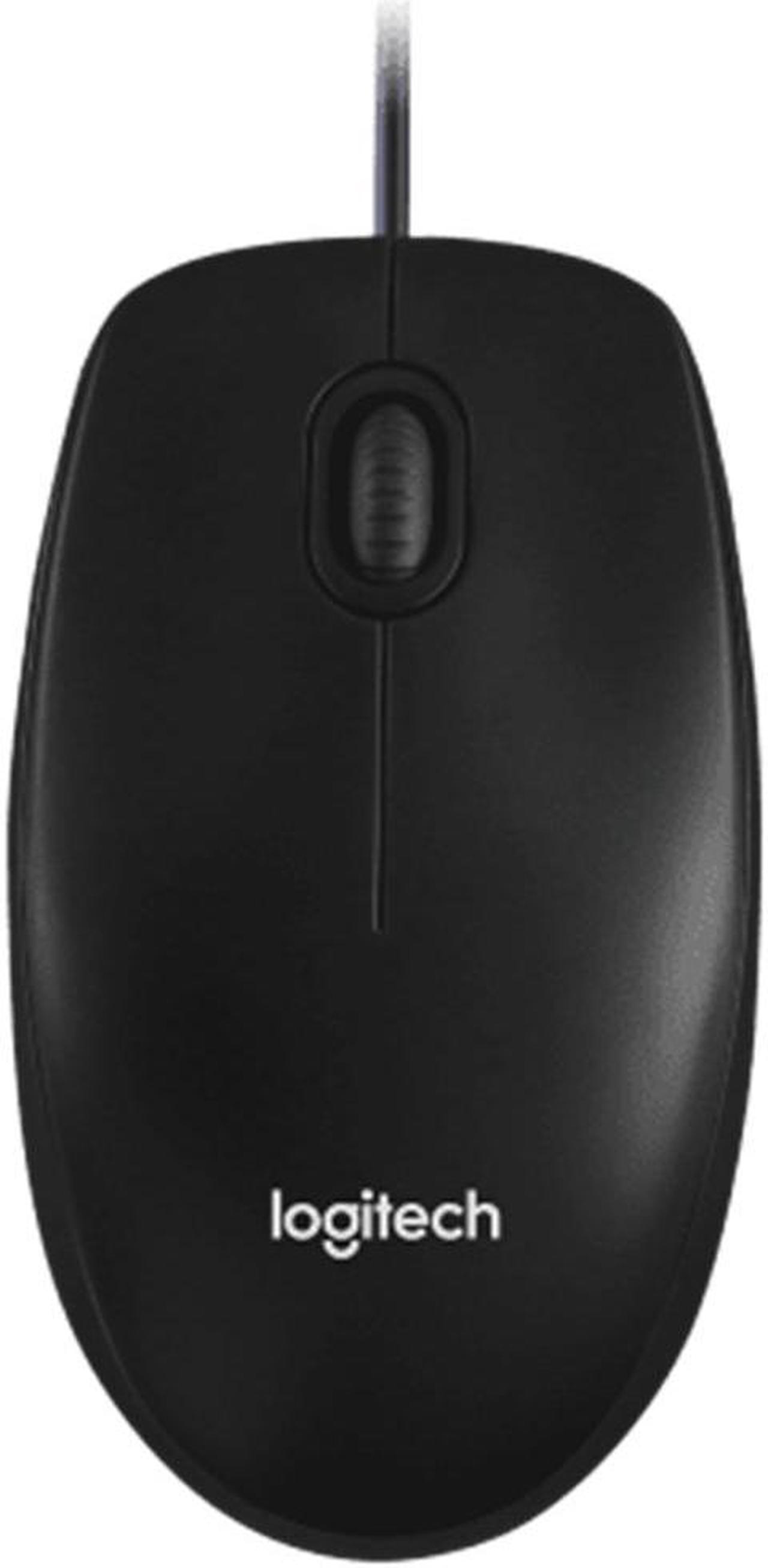 Logitech M110R Mouse wired Mouse,  Office Mouse Light Mouse Symmetric Mouse, 1000dpi,  for Windows® 7 or later/macOS 10.11 or later/ChromeOS, Black