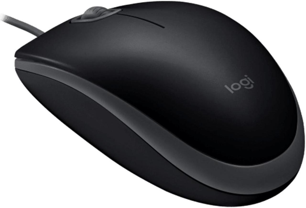 Alt view image 2 of 7 - Logitech M110 Mouse wired Mouse,  Office Mouse Light Mouse Symmetric Mouse, 1000dpi, 3buttons, for Windows® 7 or later/macOS 10.11 or later/ChromeOS, Black