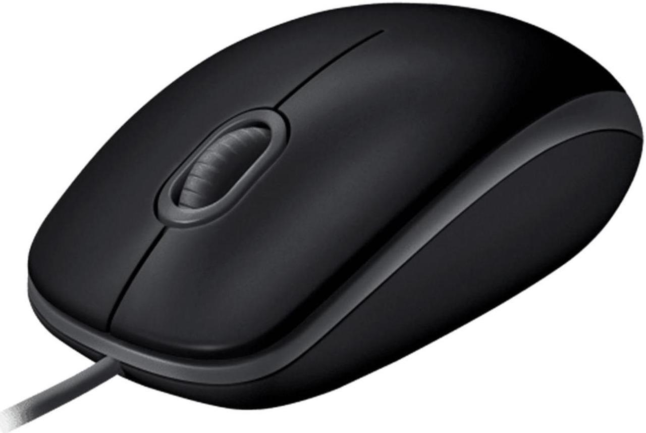 Alt view image 3 of 7 - Logitech M110 Mouse wired Mouse,  Office Mouse Light Mouse Symmetric Mouse, 1000dpi, 3buttons, for Windows® 7 or later/macOS 10.11 or later/ChromeOS, Black