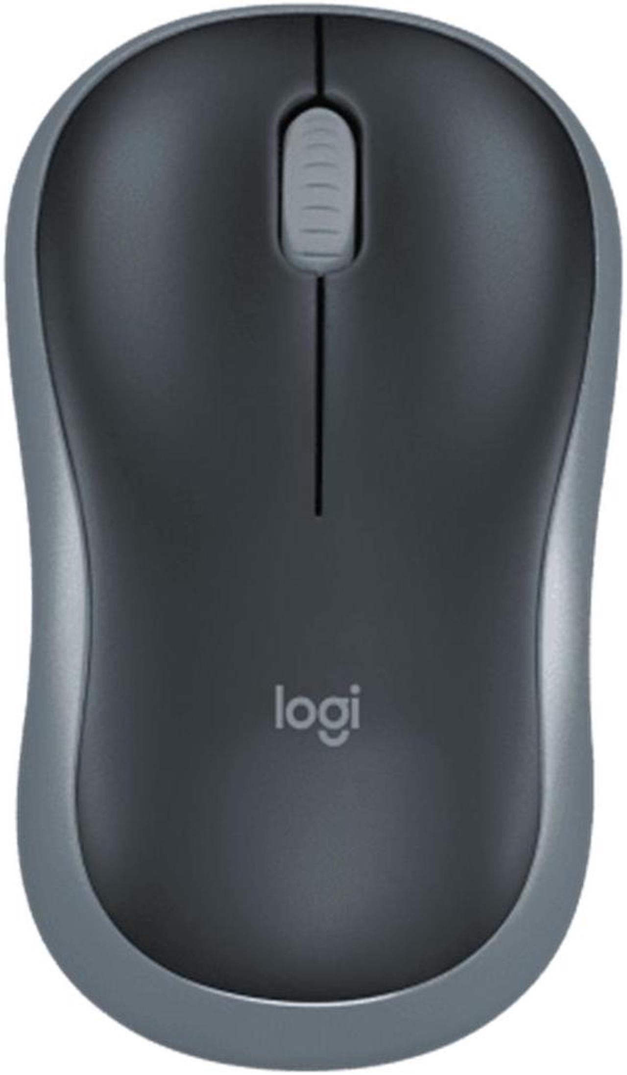 Logitech M185 Wireless Office gaming Mouse, 1000dpi, 3buttons, Symmetrical Colorful with 2.4G Receiver,  for Windows® 7 or later/macOS 10.11 or later/ChromeOS,  BLACK