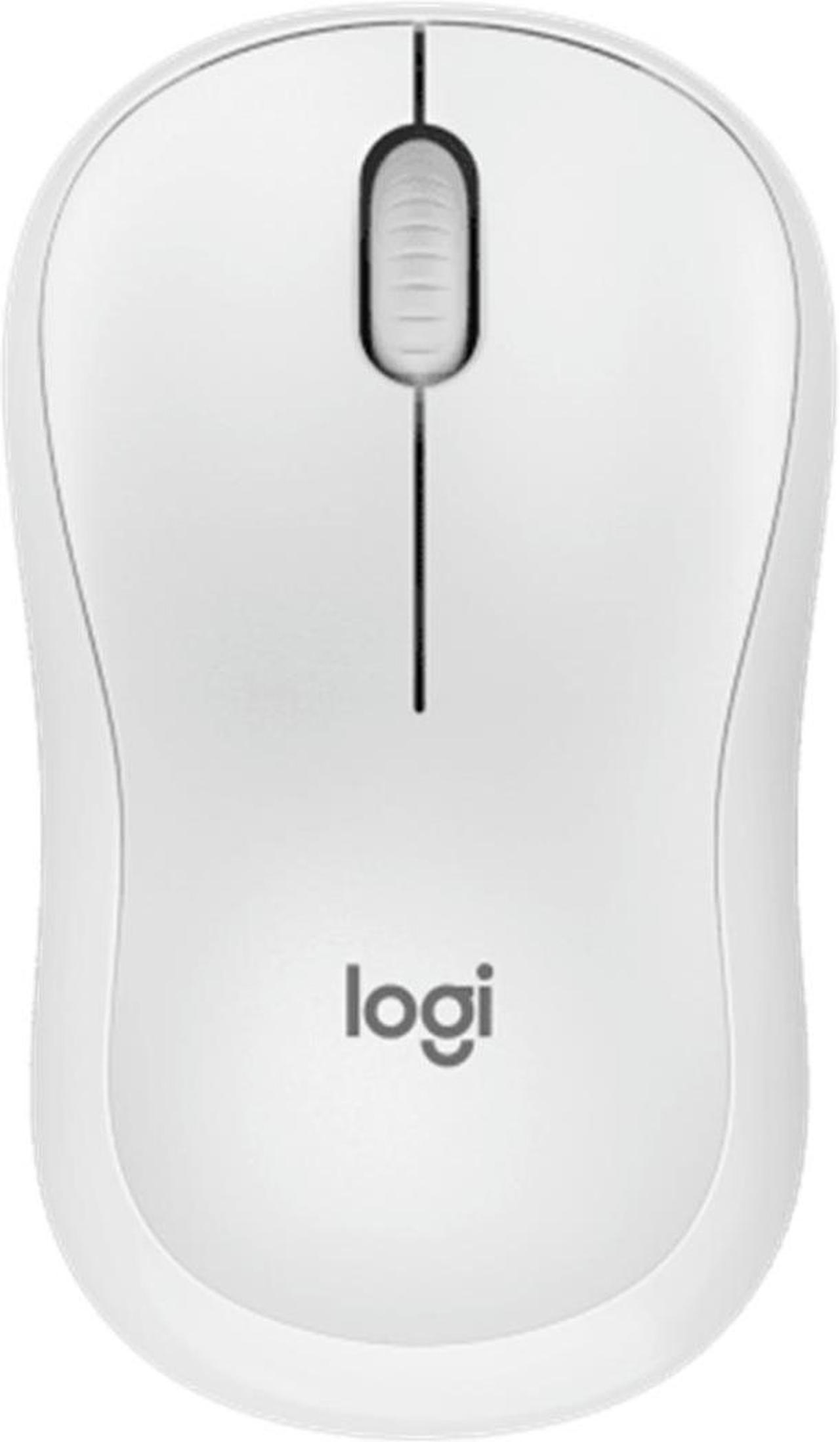 Logitech M221 Silent Wireless Mouse,  Office home Mouse Symmetric Mouse with Wireless Micro Receiver, 1000dpi, 3buttons, for Windows® 7 or later/macOS 10.11 or later/ChromeOS, white