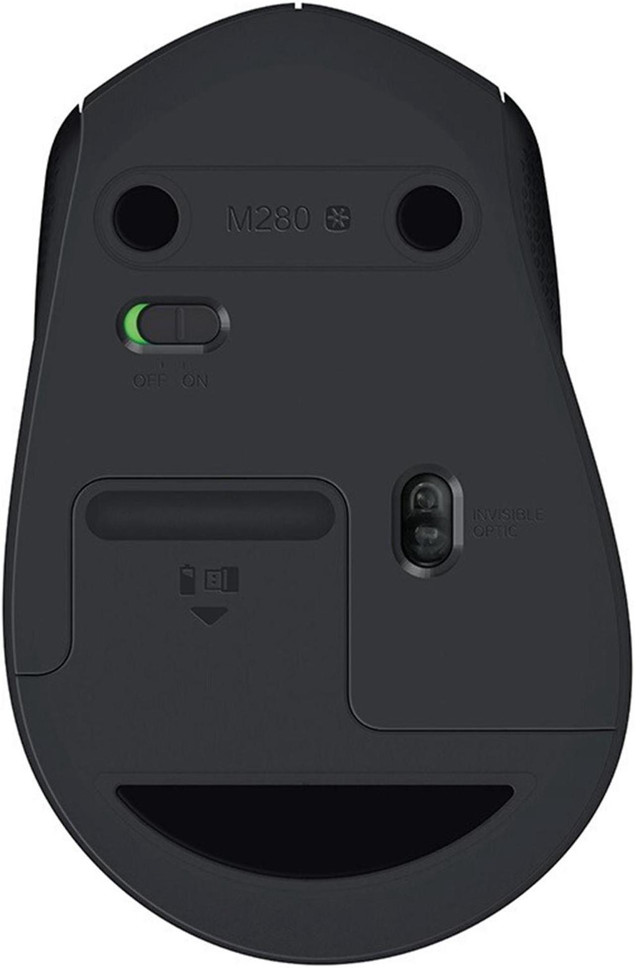 Alt view image 4 of 7 - Logitech M280  Wireless Mouse,  Office home Mouse Symmetric Mouse with Wireless Micro Receiver, 1000dpi,3buttons for Windows® 7 or later/macOS 10.11 or later/ChromeOS, Right Handed, black