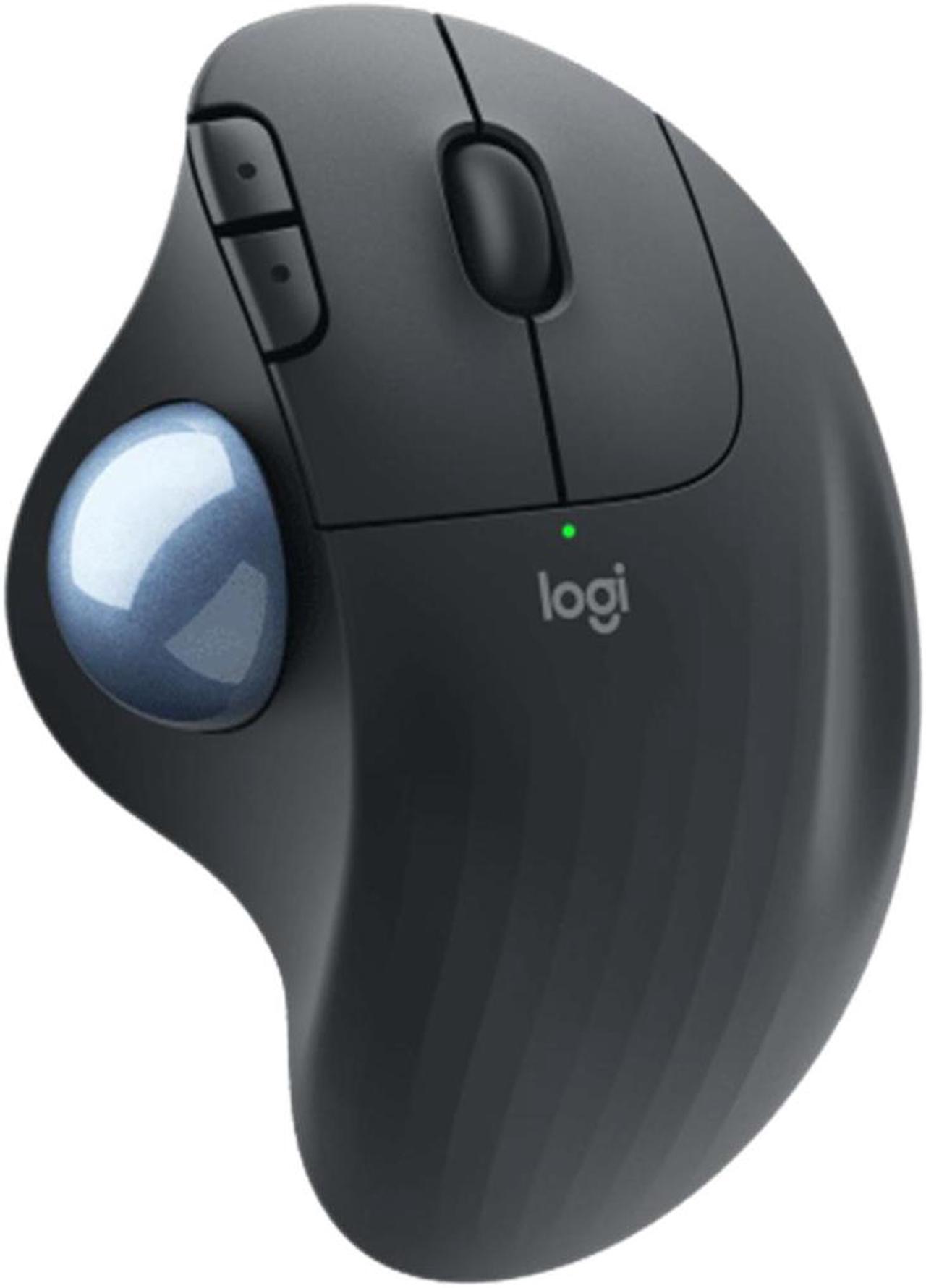 Logitech ERGO M575 Silent Wireless Mouse,  Office, Right Handed, 2.4GB Receiver, Trackball Commercial Use,1000DPI, 5BUTTONS, , for Windows® 10 or later/macOS 11 or later/ChromeOS/Linux, Black