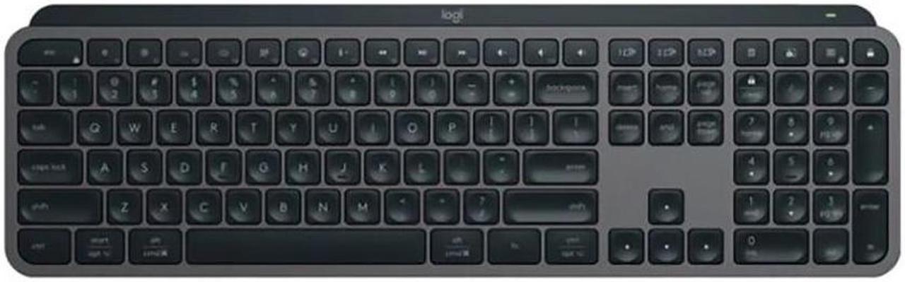 LOGITECH MX Keys S Advanced Wireless bluetooth backlight Keyboard, Logi Options+, FileVault, Bolt USB ,  Windows 10,11 /macOS 10.15 /Linux/Chrome or later, Easy-switch, 104 keys, black