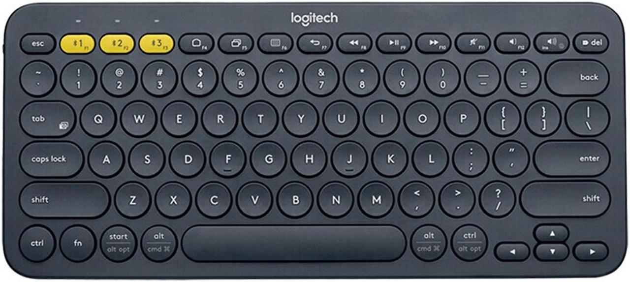 Logitech K380 wireless Bluetooth Keyboard for MAC,   Silent ,  Multi-Device Stylish , Chocolate Keys , for macOS 10.15/iOS 14 /iPadOS 14 /Android 7/Chrome or later, 5 million knocks,  BLACK