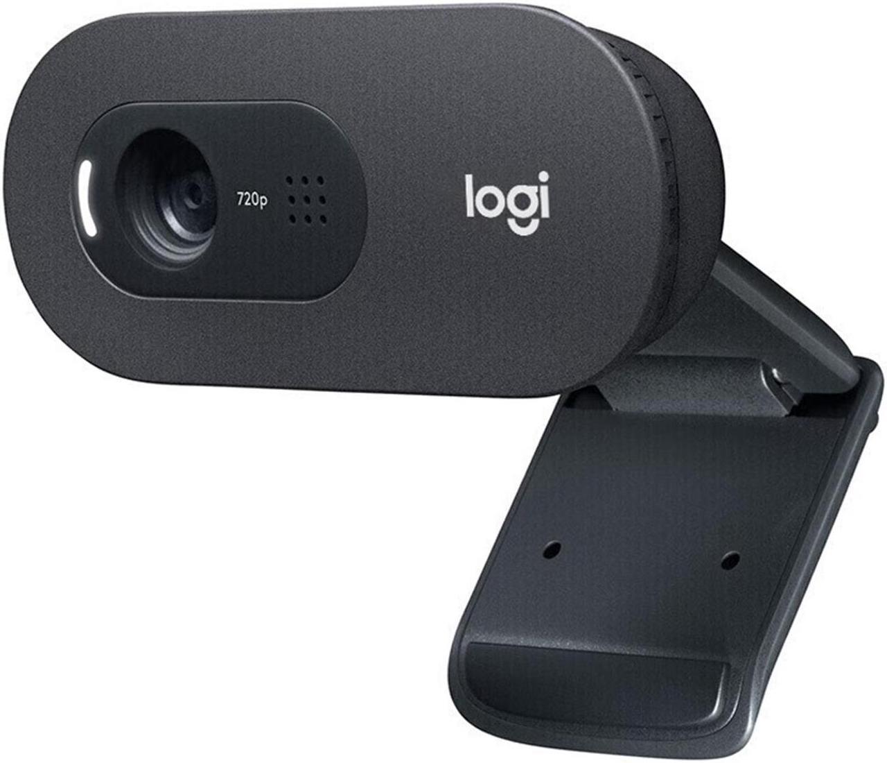 Logitech C270i Wired HD Webcam, Widescreen Format, camera, Auto Light Correction, for laptops, LCDs or monitors, for Windows 8/macOS 10/USB-A port or later /mainstream calling platforms, Black