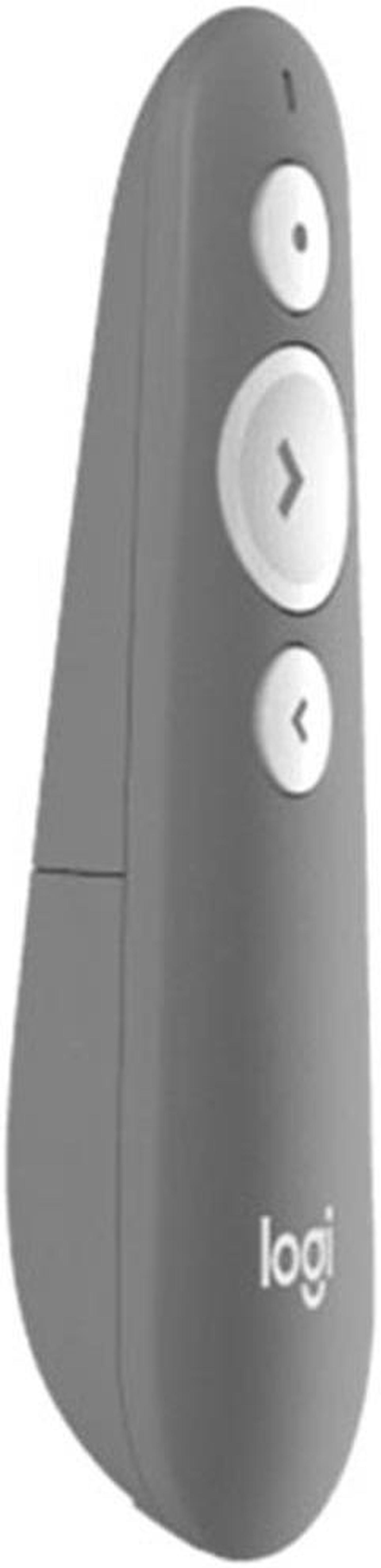 Alt view image 3 of 7 - Logitech R500s Bluetooth Wireless Presenter, Broad Compatibility, 1 Laser, 640 to 660 nm (red), 2.4 GHz wireless, 20 meters  , USB, for Windows/macOS /ChromeOS/Linux, black