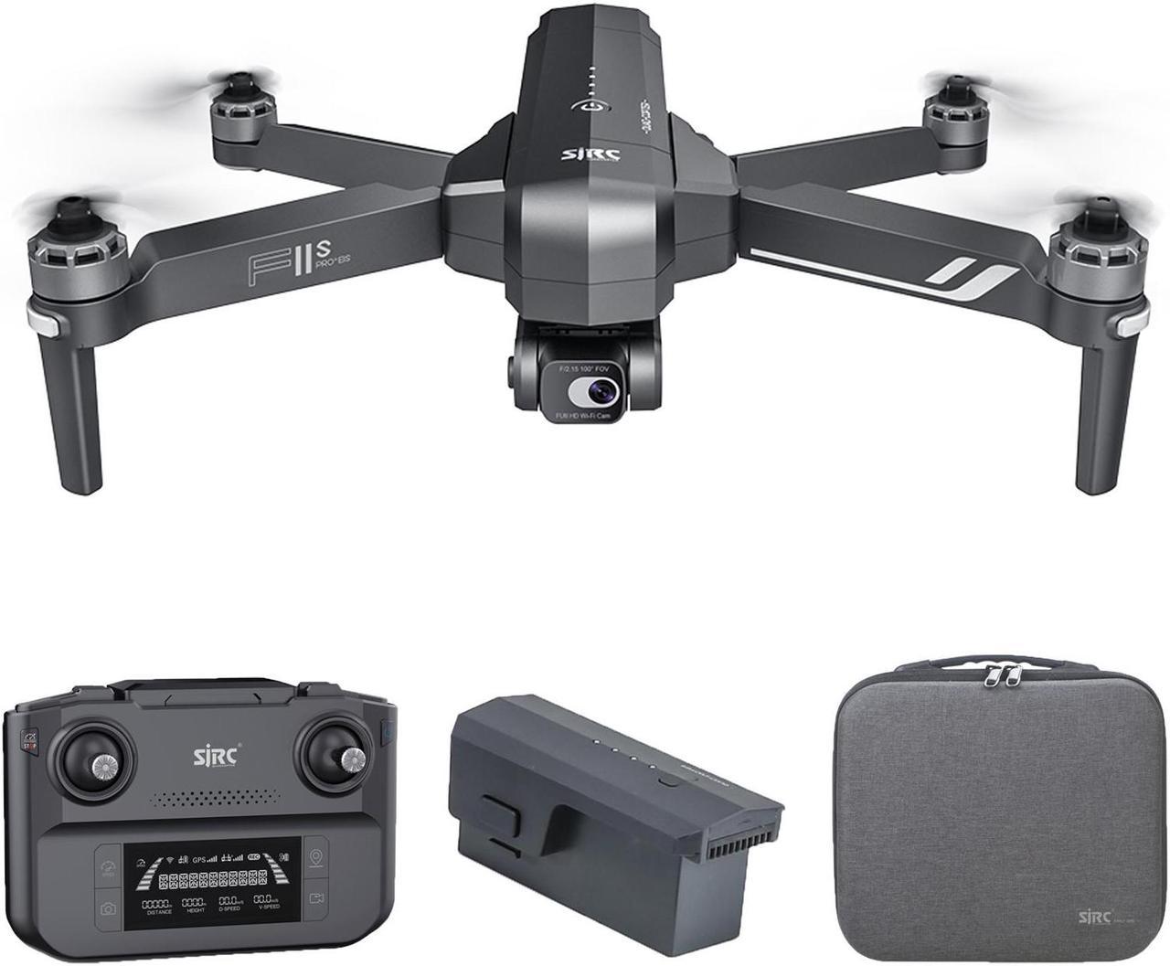 FANTECH F11S PRO Drone, Intelligent Obstacle Avoidance UAV, 30 Minutes Endurance, 4K HDR, 6km Digital Mapping, 2 Axis Brushless EIS Stabilization, Aerial Photographer, 1 Battery, Silver Gray