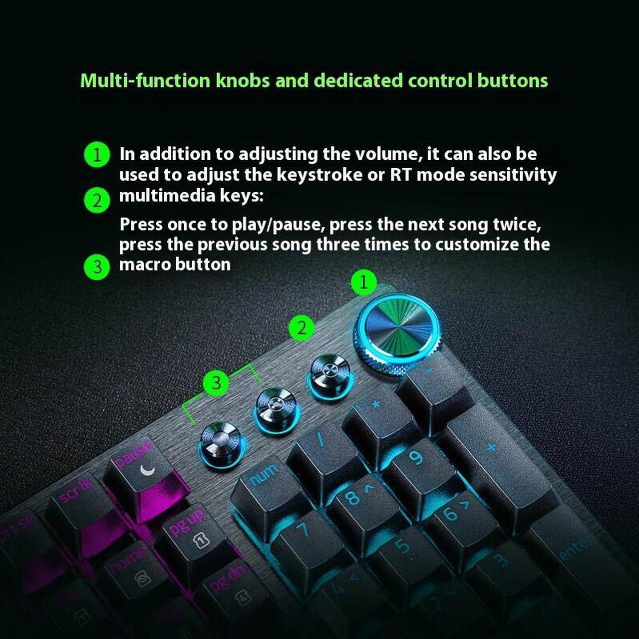 Alt view image 5 of 7 - FANTECH Soulhunter Elite Metal Mechanical Keyboard, 104 Keys, Optical Shaft, RBG Backlight, Magnetic Wrist Rest, For PC/Mac with USB Port, Windows 10 / 8 / 7 / Mac OS X, 100 Million Strokes, Black