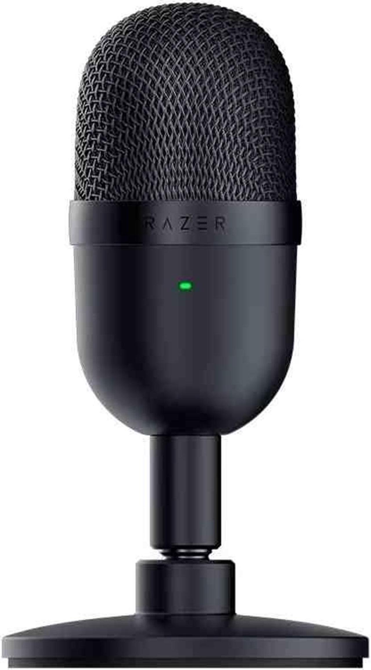 FANTECH Magic Siren V3 Mini  wired Microphone, Supercardioid Pickup Pattern,Tap-to-Mute Sensor with LED Indicator,- Shock Absorber,Ultra Compact,for PC, Discord, OBS Studio, XSplit,black