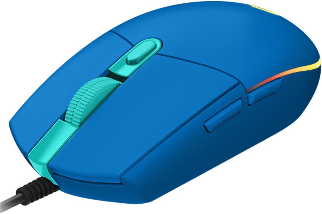 Logitech (G) G102 2nd Generation Gaming wired Mouse,  RGB Streaming Light Effect Mouse,  Lightweight Design Gaming Grade 8000DPI Sensor, for Windows® 7 or later/macOS 10.11 or later/ChromeOS, blue