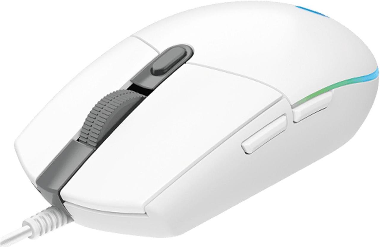 Logitech (G) G102 2nd Generation Gaming wired Mouse,  RGB Streaming Light Effect Mouse,  Lightweight Design Gaming Grade 8000DPI Sensor, for Windows® 7 or later/macOS 10.11 or later/ChromeOS, white