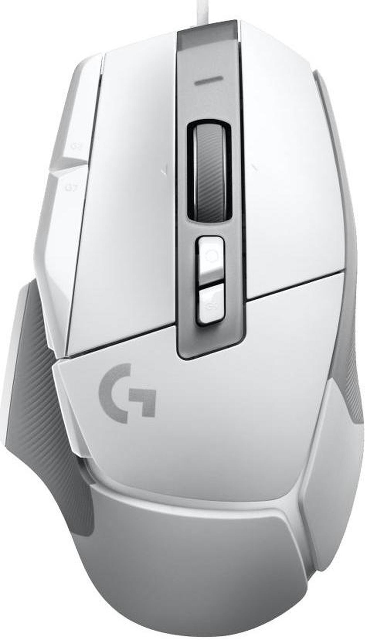 Logitech (G) G502X  Wired Gaming Mouse,    RGB with Weighted Macro Programming, 25600DPI, 11buttons,  Laptop Big Hand Mouse,for Windows® 7 or later/macOS 10.11 or later/ChromeOS, white