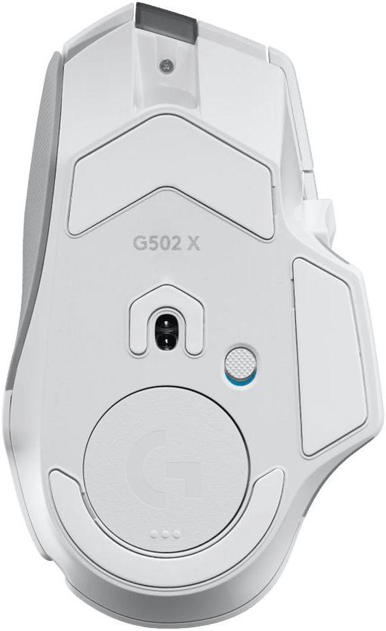 Alt view image 6 of 6 - Logitech (G) G502X  Wireless  Gaming Mouse,    RGB with Weighted Macro Programming, 25600DPI, 11buttons,  Laptop Big Hand Mouse,for Windows® 7 or later/macOS 10.11 or later/ChromeOS, WHITE