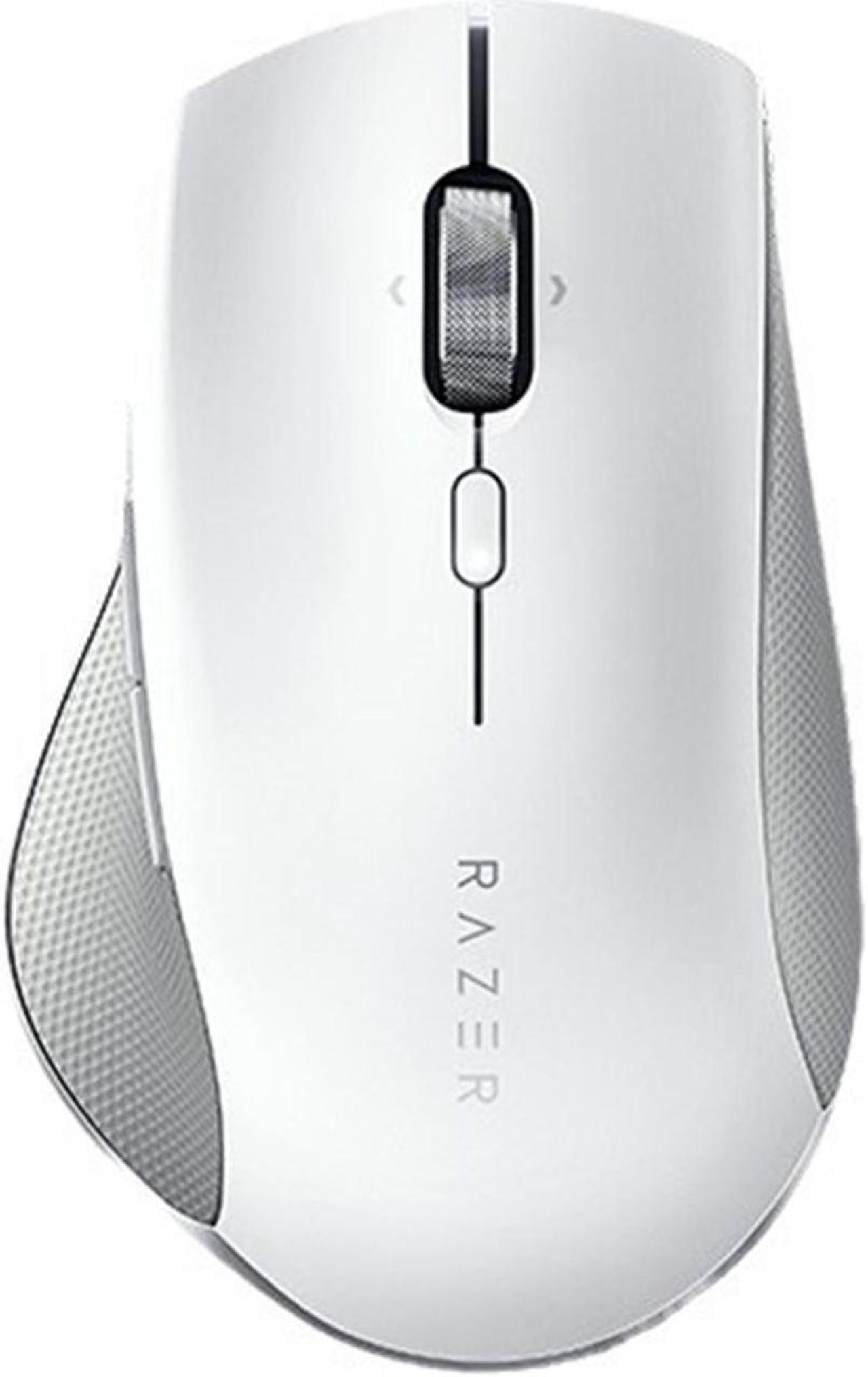 FANTECH Pro Click Wireless Mouse: Ergonomic Form Factor -16000DPI- 5G Advanced Optical Sensor - Multi-Host Connectivity - 8 Programmable Buttons - Extended Battery Life of up to 400 Hours-white