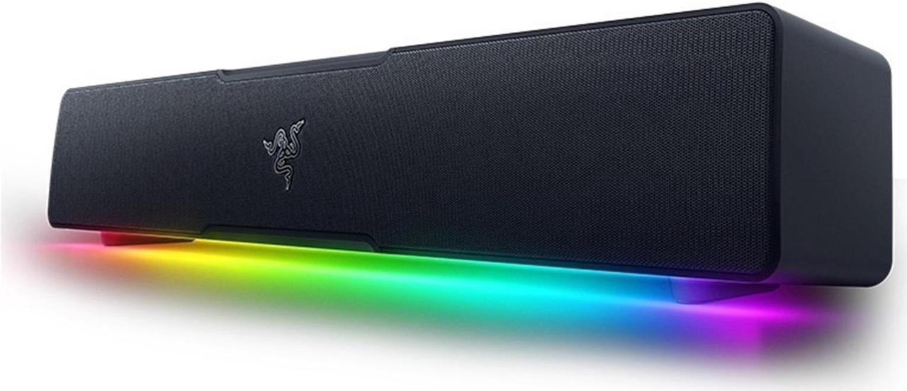 Fantech Leviathan V2 X Soundbar Speaker ,High-quality stereo sound- Bluetooth, USB-C, Chroma RGB - Black