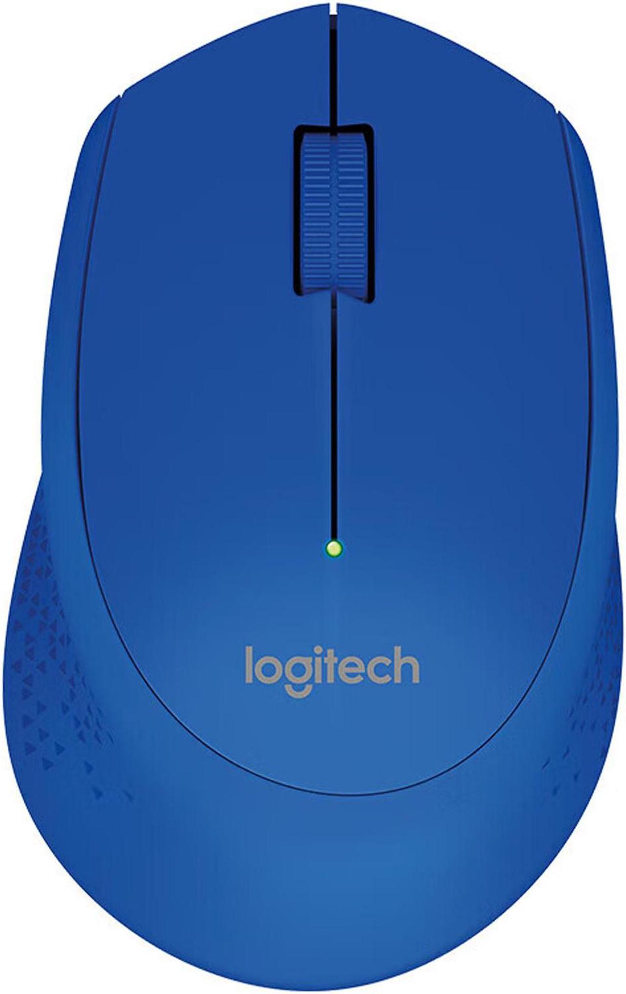 Logitech M275  Wireless Mouse,  Office home Mouse Symmetric Mouse with Wireless Micro Receiver, 1000dpi, for Windows® 7 or later/macOS 10.11 or later/ChromeOS, Right Handed, blue