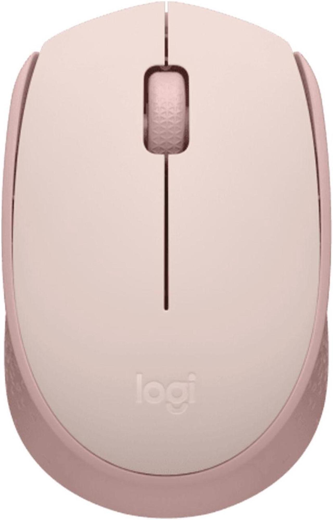 Logitech M172 Wireless Mouse, Office Home Symmetrical Mouse with Wireless Micro Receiver, Full Size, Clean Design, 1000dpi, 3 Buttons, For Windows 10,11, macOS 10.10 or higher, ChromeOS, Linux, pink