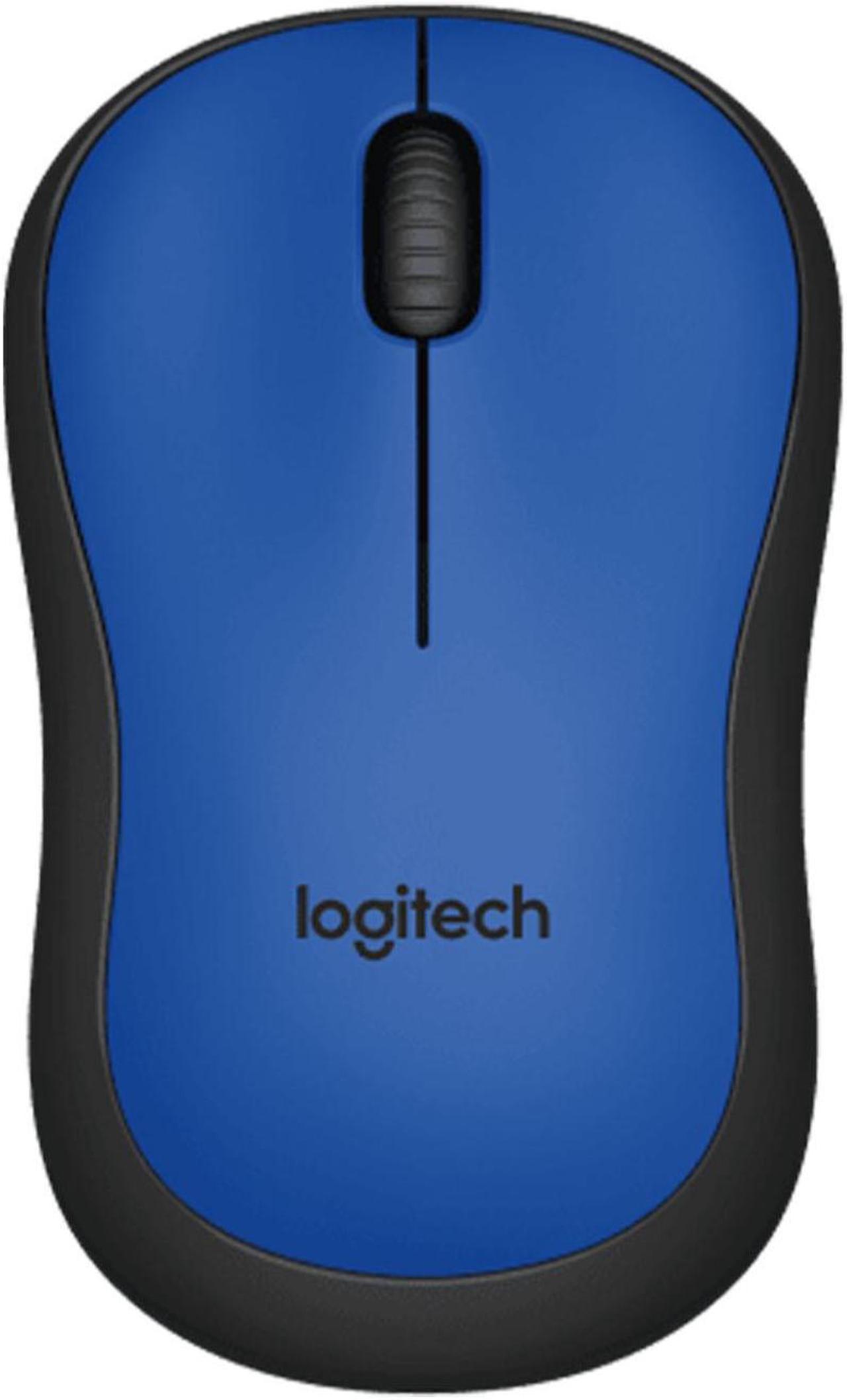 Logitech M220 Silent Wireless Mouse,  Office home Mouse Symmetric Mouse with Wireless Micro Receiver, 1000dpi, 3buttons, for Windows® 7 or later/macOS 10.11 or later/ChromeOS, blue