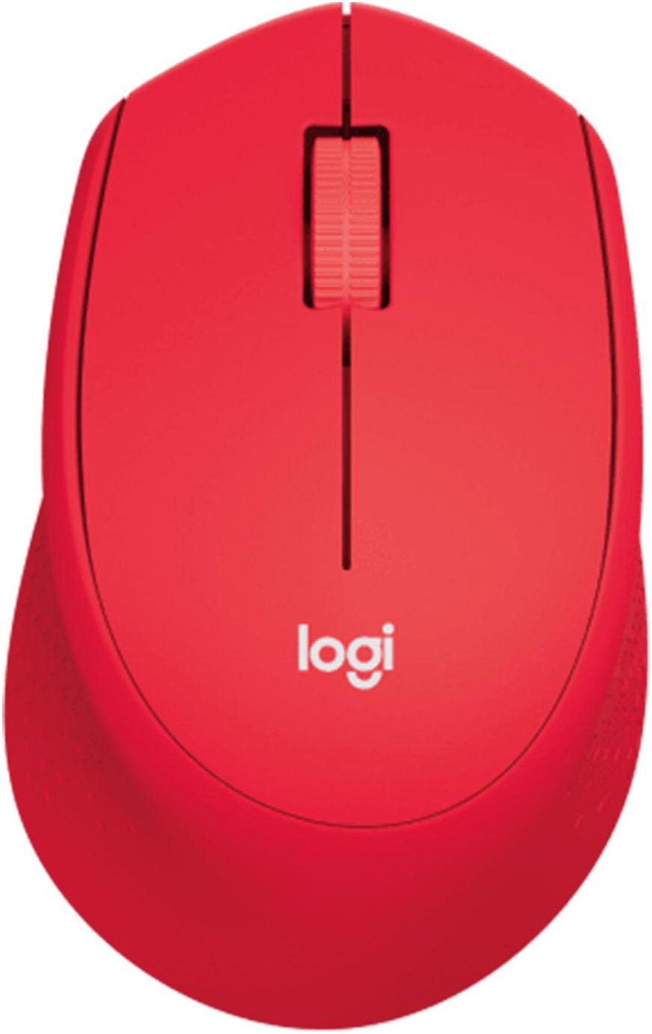 Logitech M280  Wireless Mouse,  Office home Mouse Symmetric Mouse with Wireless Micro Receiver, 1000dpi,3buttons for Windows® 7 or later/macOS 10.11 or later/ChromeOS, Right Handed, red