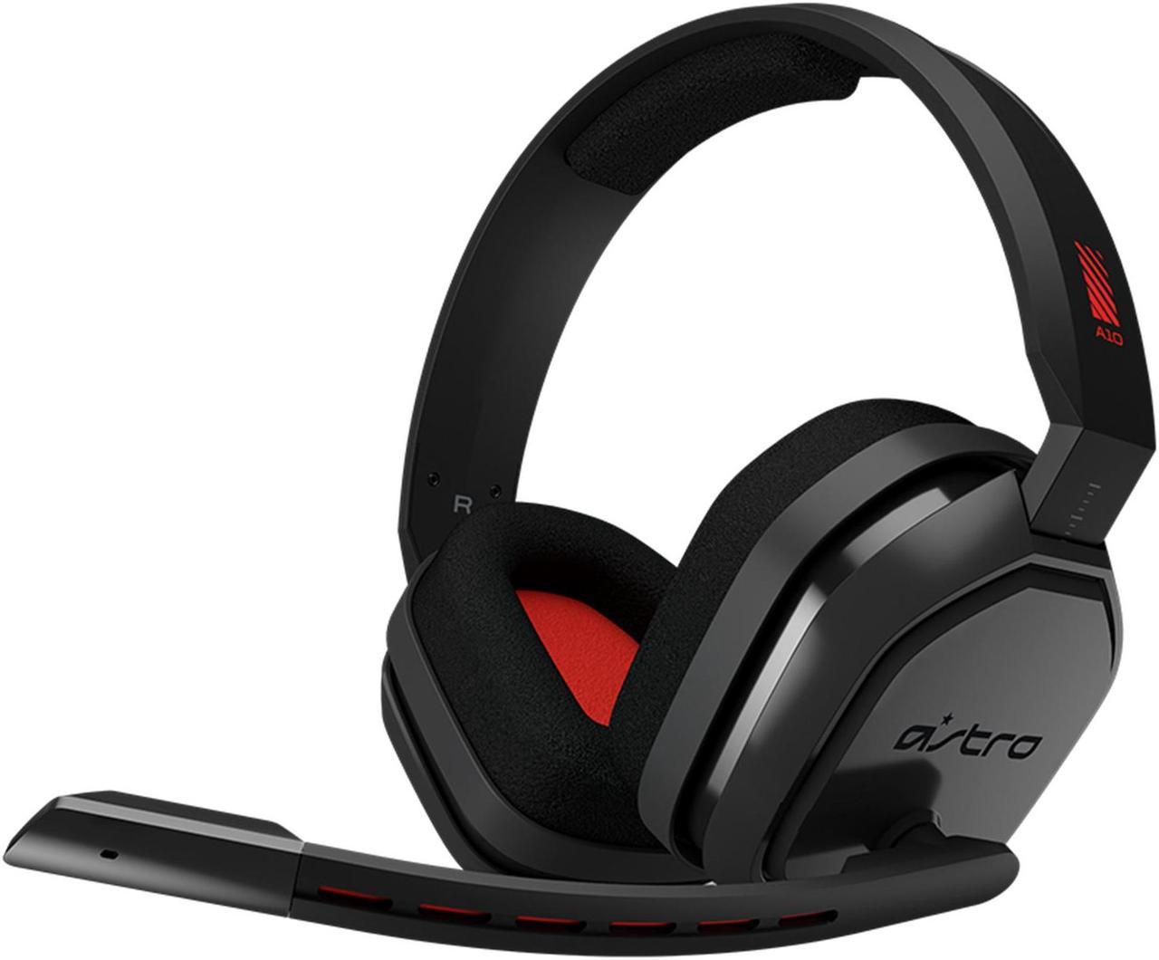 Logitech ASTRO Gaming A10 Wired Gaming Headset, Lightweight and Damage Resistant, ASTRO, 3.5 mm Audio Jack, for Xbox Series X|S, Xbox One, PS5, PS4, Nintendo Switch, PC, Mac- Black