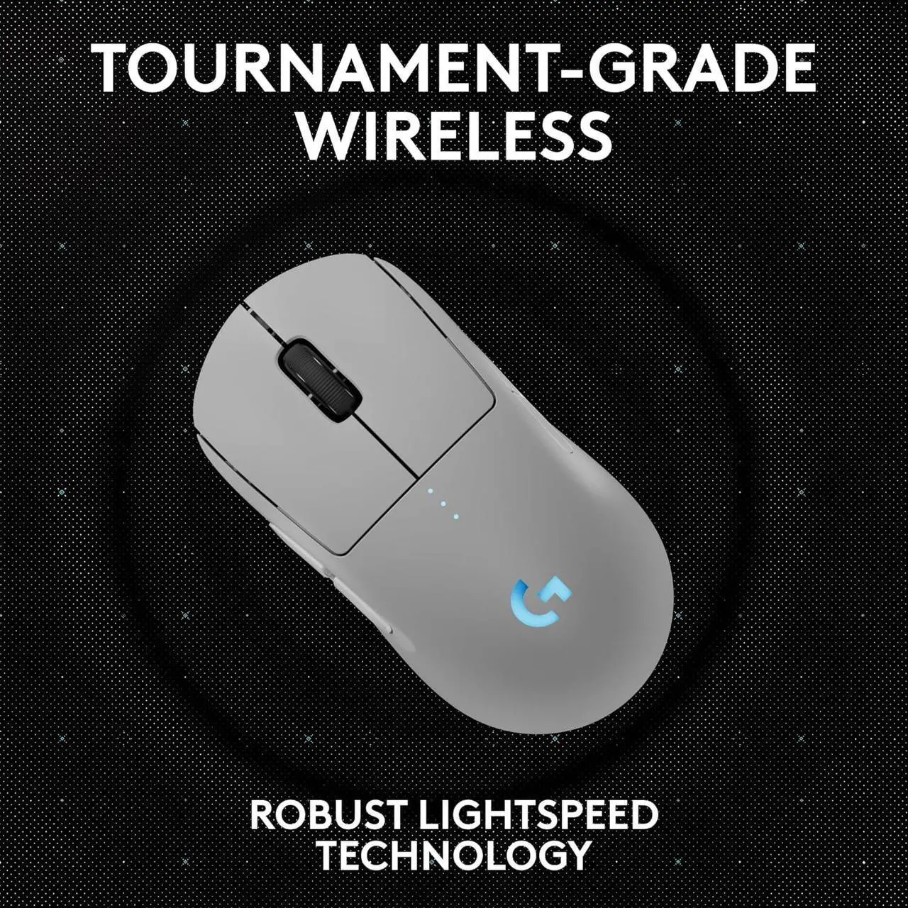 Alt view image 5 of 7 - Logitech GPW 4/ (PRO 2 LIGHTSPEED)  Wireless Gaming Mouse,  GPW4 Generation, 44000dpi, HERO 2, Symmetrical Universal ,  for Windows® 7 or later/macOS 10.11 or later/ChromeOS,  white