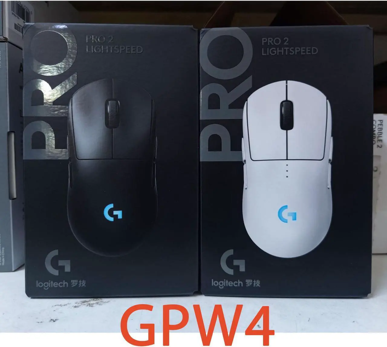 Alt view image 7 of 7 - Logitech GPW 4/ (PRO 2 LIGHTSPEED)  Wireless Gaming Mouse,  GPW4 Generation, 44000dpi, HERO 2, Symmetrical Universal ,  for Windows® 7 or later/macOS 10.11 or later/ChromeOS,  white