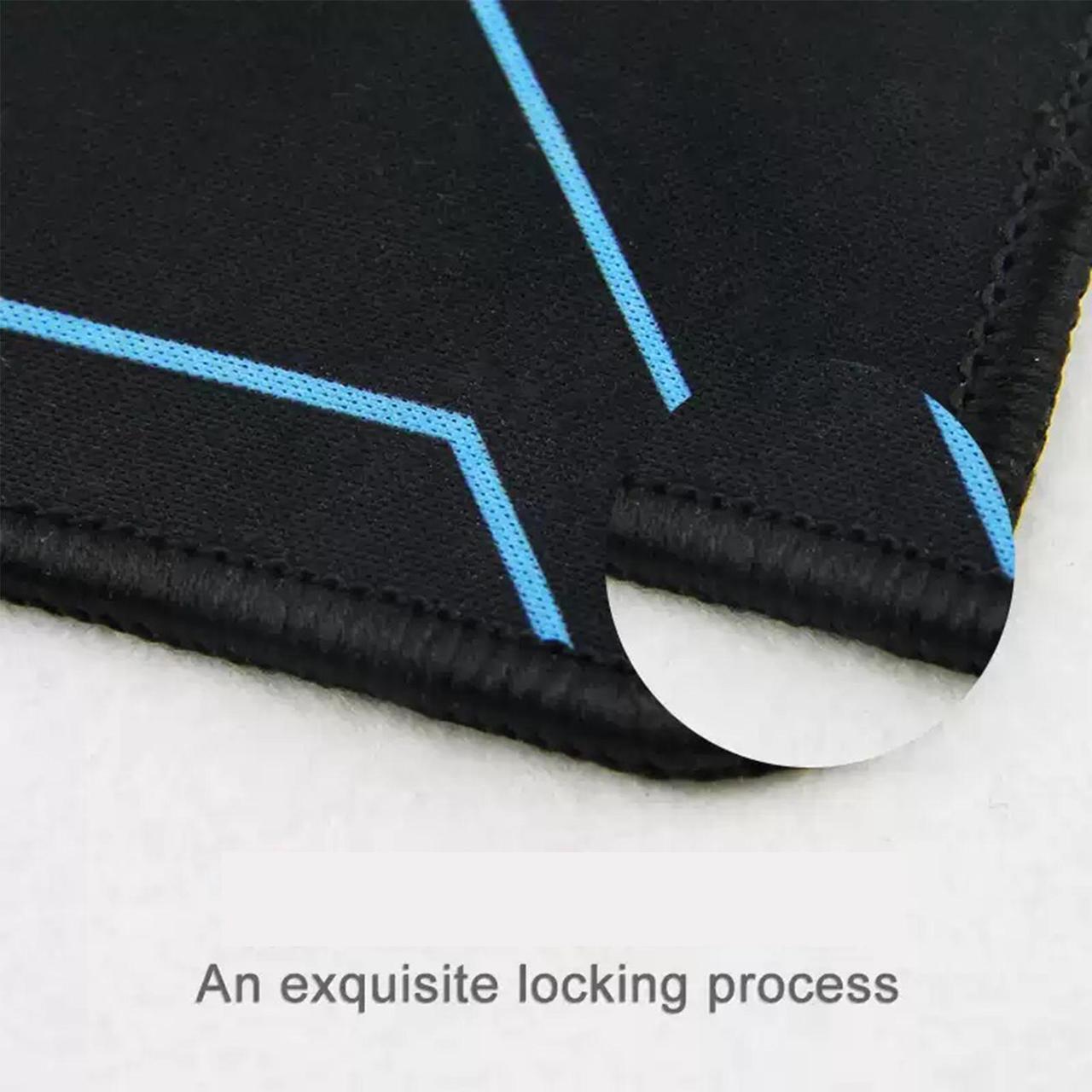 Alt view image 6 of 7 - Logitech DESK MAT Large Fine Surface gaming Mouse Pad, 28*12*0.2in,  Long Thickened, Non-Slip Rubber Backing, Low Friction, 70cm*30cm*0.3cm, Black