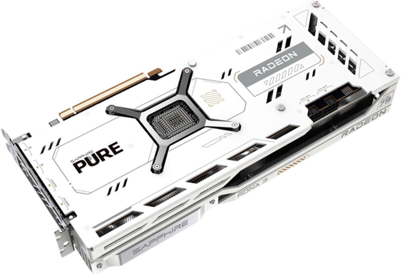 Alt view image 5 of 7 - SAPPHIRE Tech PURE Radeon RX 7900 XT 20GB OC Gaming Graphics Card,  RDNA 3, 20 Gbps, PCIe 4.0, GDDR6, HDMI 4K, DisplayPort 2.1a, Dual Ball Bearing Fans, Digital Power Design, WHITE
