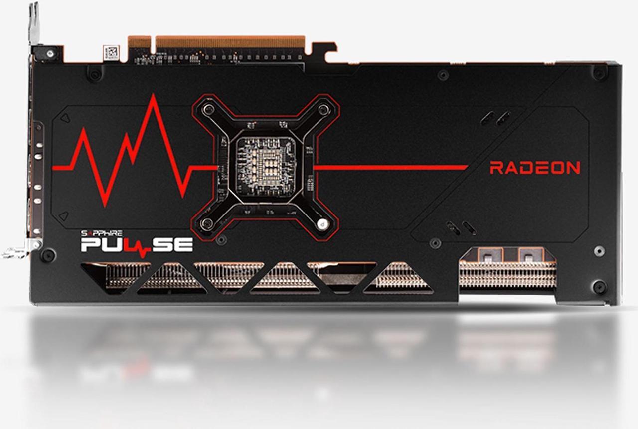 Alt view image 5 of 7 - SAPPHIRE Tech PULSE AMD  RX 7800 XT 12GB D6 OC Gaming Graphics Card, AMD RDNA 3, PCIe 4.0*16, 16GB GDDR6, HDMI 4K, DisplayPort 2.1a, 256 bit, High TG Copper PCB, Digital Power Design, black