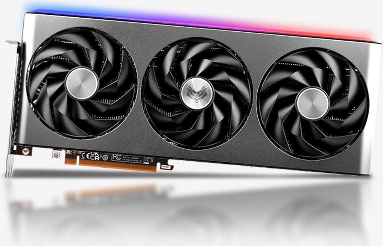 Main image of SAPPHIRE Tech NITRO+ AMD Radeon RX 7800 XT 16GB GDDR6 OC Gaming Graphics Card, AMD RDNA 3, PCIe 4.0, 16GB GDDR6, HDMI 4K, DisplayPort 2.1a, 256 bit, Aluminum Alloy Frame, video card