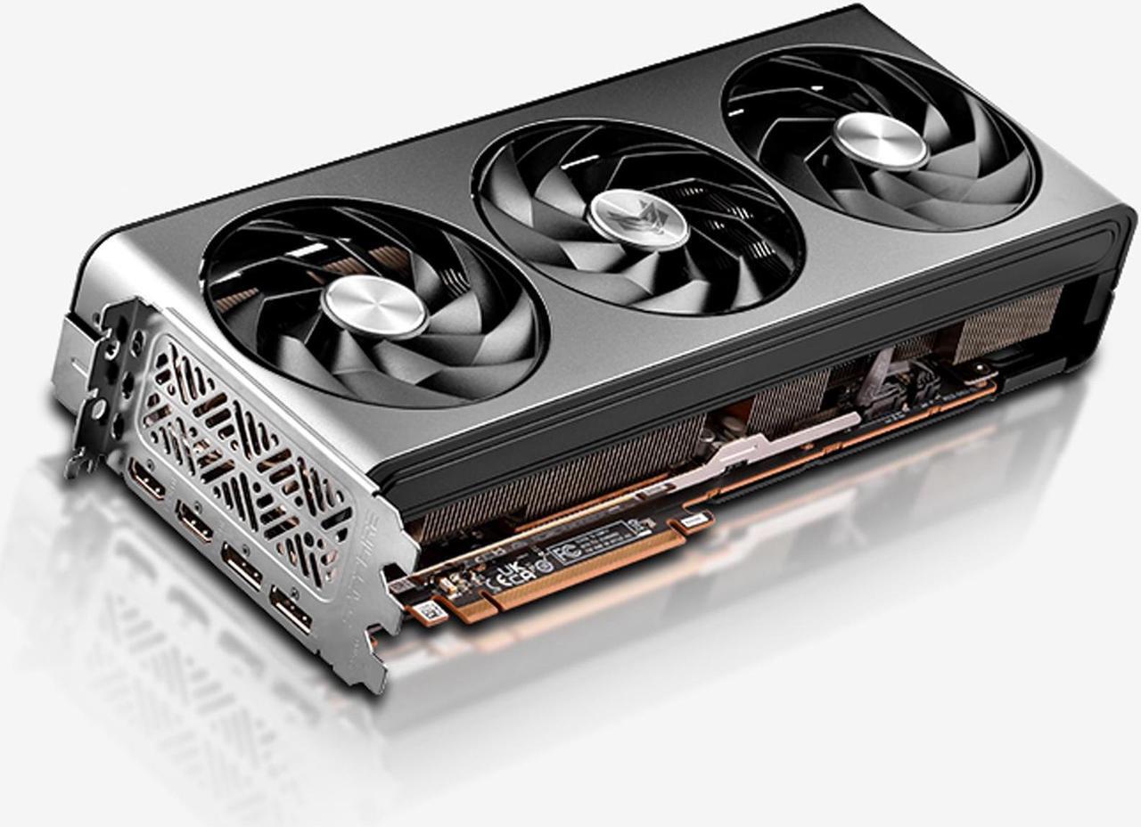 Alt view image 2 of 7 - SAPPHIRE Tech NITRO+ AMD Radeon RX 7800 XT 16GB GDDR6 OC Gaming Graphics Card, AMD RDNA 3, PCIe 4.0, 16GB GDDR6, HDMI 4K, DisplayPort 2.1a, 256 bit, Aluminum Alloy Frame, video card