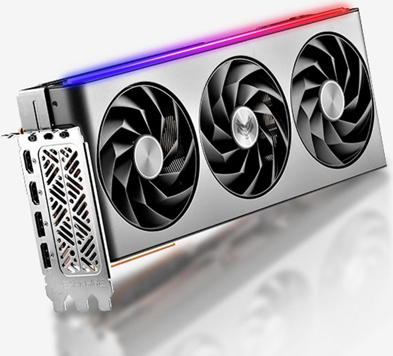 Alt view image 3 of 7 - SAPPHIRE Tech NITRO+ AMD Radeon RX 7800 XT 16GB GDDR6 OC Gaming Graphics Card, AMD RDNA 3, PCIe 4.0, 16GB GDDR6, HDMI 4K, DisplayPort 2.1a, 256 bit, Aluminum Alloy Frame, video card