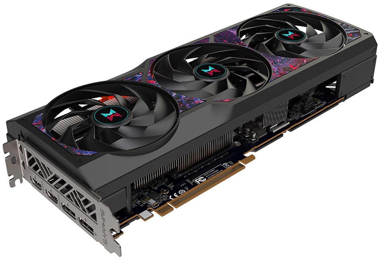 Alt view image 4 of 7 - Sapphire tech ONCE HUMAN  RX 7800 XT 16G D Gaming Graphics Card,  RDNA 3, 19.5 Gbps, PCIe 4.0, 16GB GDDR6, HDMI 4K*1, DisplayPort 2.1*3, 256 bit, Digital Power Design, black