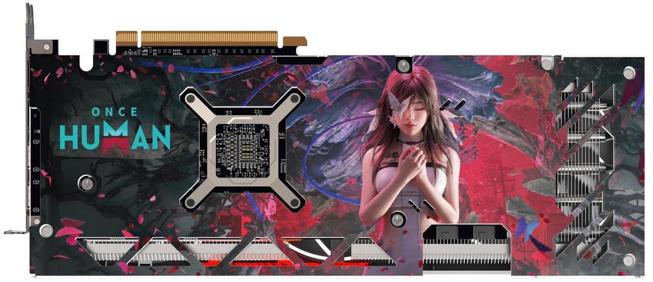 Alt view image 2 of 7 - Sapphire tech ONCE HUMAN  RX 7800 XT 16G D Gaming Graphics Card,  RDNA 3, 19.5 Gbps, PCIe 4.0, 16GB GDDR6, HDMI 4K*1, DisplayPort 2.1*3, 256 bit, Digital Power Design, black