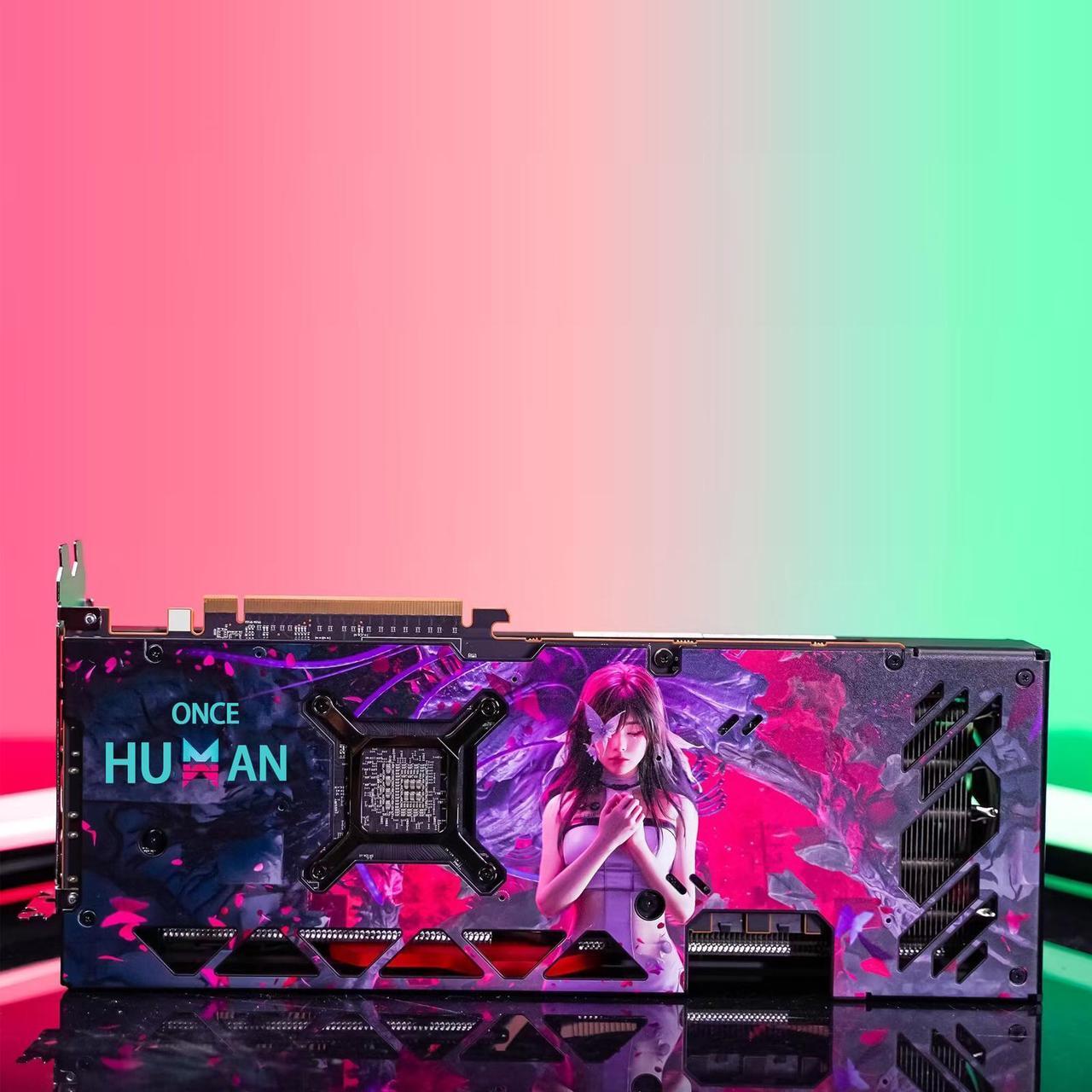 Alt view image 7 of 7 - Sapphire tech ONCE HUMAN  RX 7800 XT 16G D Gaming Graphics Card,  RDNA 3, 19.5 Gbps, PCIe 4.0, 16GB GDDR6, HDMI 4K*1, DisplayPort 2.1*3, 256 bit, Digital Power Design, black