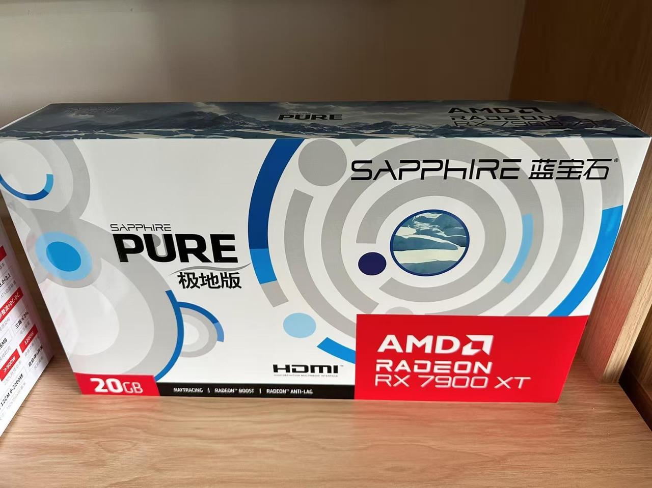 Alt view image 7 of 7 - SAPPHIRE Tech PURE Radeon RX 7900 XT 20GB OC Gaming Graphics Card,  RDNA 3, 20 Gbps, PCIe 4.0, GDDR6, HDMI 4K, DisplayPort 2.1a, Dual Ball Bearing Fans, Digital Power Design, WHITE