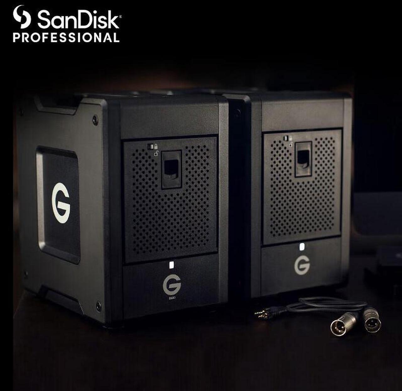Alt view image 6 of 7 - SanDisk Professional Extreme SHUTTLE 4-Bay Enterprise Hard Drive with Hardware RAID, Dual Thunderbolt 3/USB-C Interfaces High Speed 1000MB/S, Daisy Chain 5 Devices, Mac/Win Compatible, EDHD, 80TB